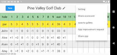 Golf Scorecard screenshot 4