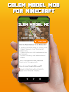 Golem Model Mod for Minecraft screenshot 4