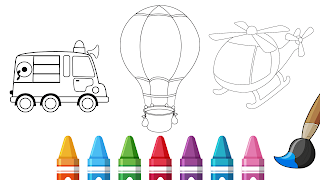 Vehicles Coloring Book 截圖 3