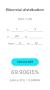 Binomial distribution capture d'écran 1