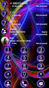 Dialer Theme Neon Abstract 截图 1