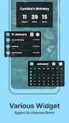 برنامه‌نما Countdown calendar widget عکس از صفحه