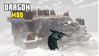 Dragon Minecraft Mod постер