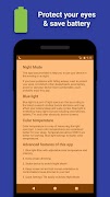 برنامهنما Night Mode - Blue Light Filter عکس از صفحه