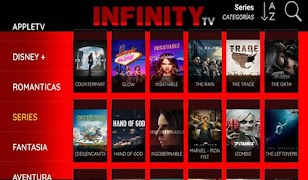 infinity TV syot layar 7