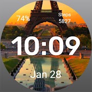 Watch Face sunset in Paris 截图 6