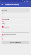 Random Numbers ภาพหน้าจอ 2