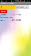 Temperature Convertor imagem de tela 2