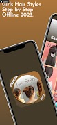 Girls Hairstyle Step Offline syot layar 5