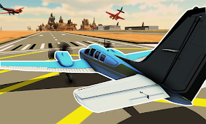Airplane flying simulator screenshot 2
