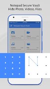 Notepad Secure Vault: Hide Photo, Videos, Files تصوير الشاشة 2