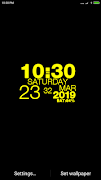 Digital Clock Wallpaper Clock 포스터