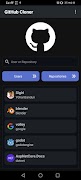 GitHub Cloner: fast browsing capture d'écran 1