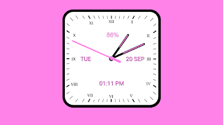 برنامه‌نما Analog Clock Square عکس از صفحه