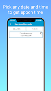 برنامه‌نما Millisecond - Epoch Time Live عکس از صفحه