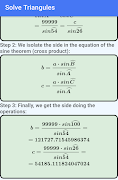 Trigonometry. Solve Triangules تصوير الشاشة 3