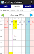 StraightCalendar syot layar 1