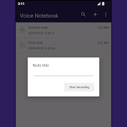 Voice notebook اسکرین شاٹ 3