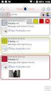 برنامه‌نما Pushsafer عکس از صفحه