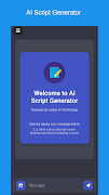 AI Script Generator Affiche
