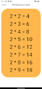 Multiplication Table ภาพหน้าจอ 3