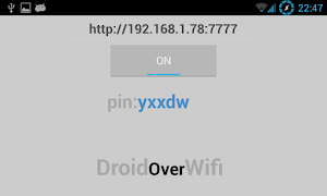 Droid Over Wifi screenshot 1