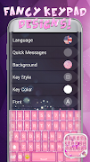 Pink Diamond Keyboard screenshot 1