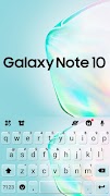 Galaxy Note 10 Keyboard Theme اسکرین شاٹ 4