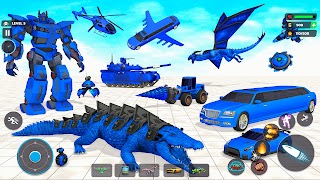 Crocodile Animal Robot Games تصوير الشاشة 5