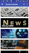 Boxing Schedule الملصق