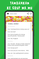 برنامه‌نما Kata-Kata untuk WA Grup Lucu عکس از صفحه