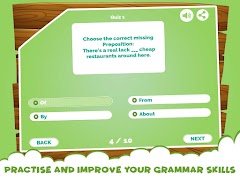 App Quiz sur les prépositions  capture d'écran 4