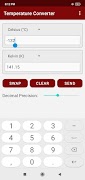 برنامه‌نما Temperature Converter : °C, °F عکس از صفحه