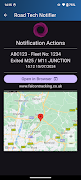 Road Tech Notifier تصوير الشاشة 2