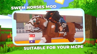 SWEM Realistic Horses Mod MCPE स्क्रीनशॉट 3