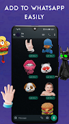 برنامه‌نما Emoji stickers for WhatsApp عکس از صفحه