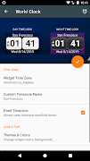 برنامه‌نما World Clock Widget عکس از صفحه