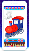 Train Coloring Book Game スクリーンショット 4