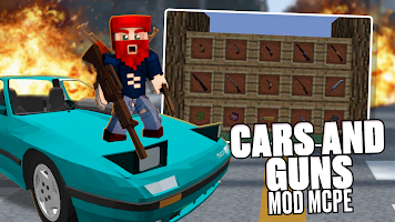 Cars and Guns Mod MCPE poster