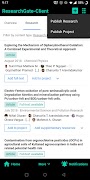 ResearchGate-Client تصوير الشاشة 1