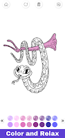Glitter Snakes Coloring Book تصوير الشاشة 2