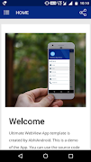 Ultimate WebView App Demo تصوير الشاشة 1