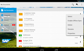SAP Mobile Documents syot layar 6