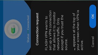 برنامه‌نما FLASH VPN عکس از صفحه