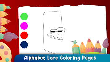 Alphabet Lore Coloring Pages ảnh chụp màn hình 2