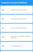 Computer Acronyms Dictionary ảnh chụp màn hình 1