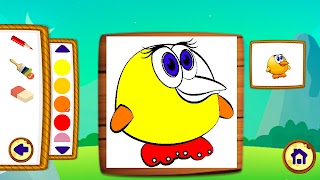 Learning & Coloring - farm animals syot layar 2