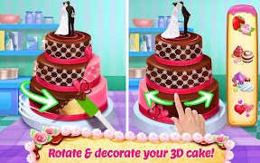 برنامه‌نما Real Cake Maker 3D Bakery عکس از صفحه