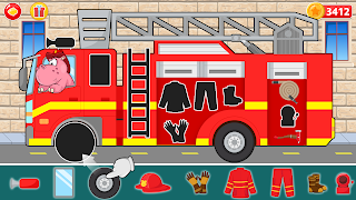 Kids Firefighter Truck Games screenshot 5