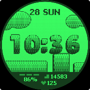 Simple Bits Watch Face ảnh chụp màn hình 6